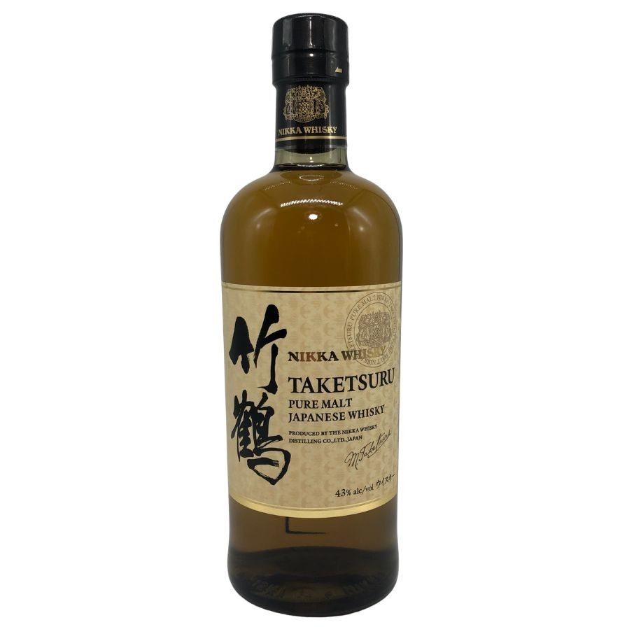 竹鶴 NIKKA WHISKY PURE MALT 海外流通ラベル 1円~NIKKA（ニッカ）竹鶴 NIKKA（ニッカ）竹鶴 ピュアモルト 白ラベル 海外