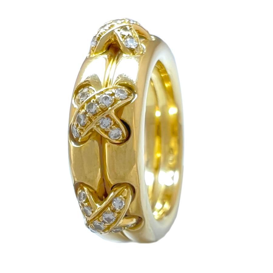 CHAUMET ショーメ リング リアン ダイヤ 750 K18 YG ヴィンテージ 9号