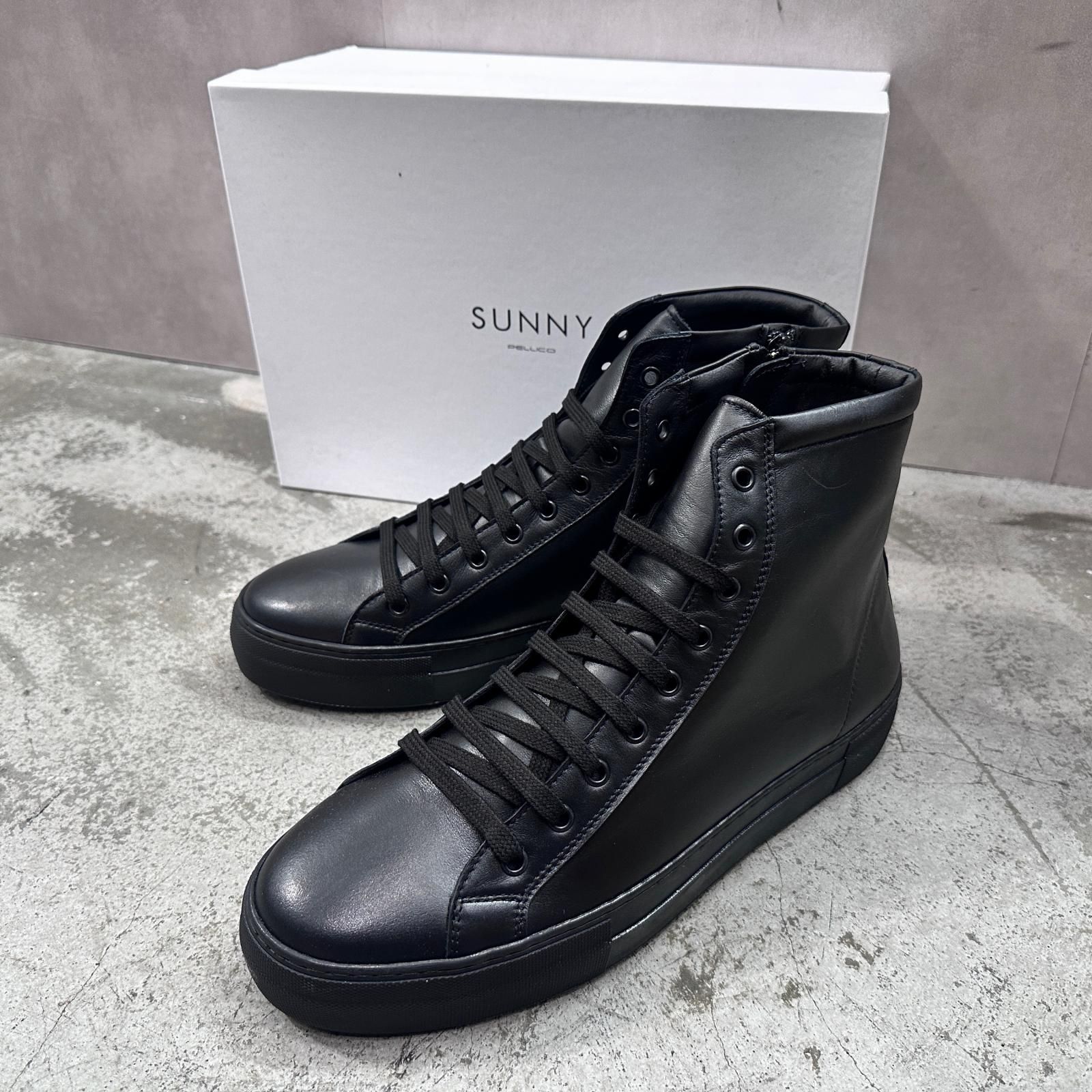 未使用 PELLICO SUNNY LOTUS HIGH CUT LEATHER SNEAKER ハイカット 