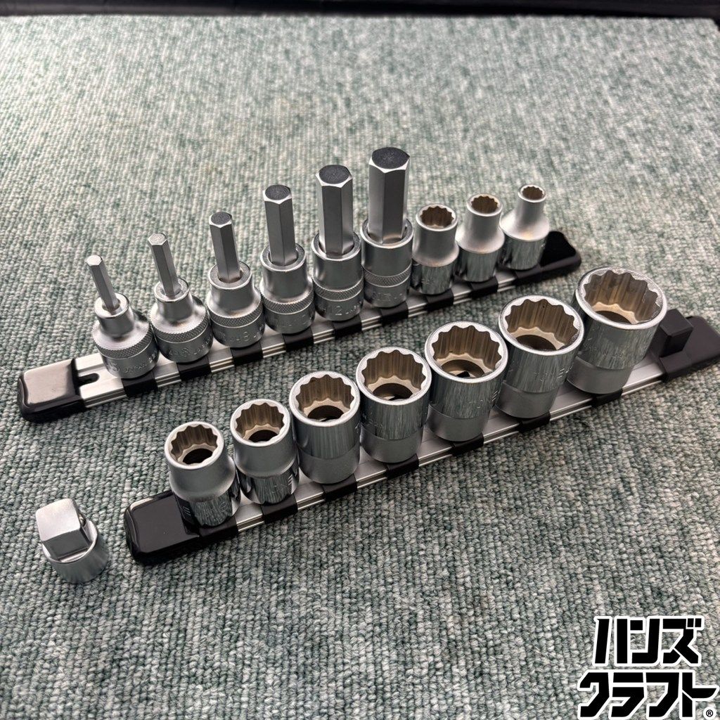 ◎【中古美品】 TONE 1/2sq 12角ソケット・ヘキサゴンソケットセット 4D・4Hシリーズ トネ ※一部未使用品 【中古】