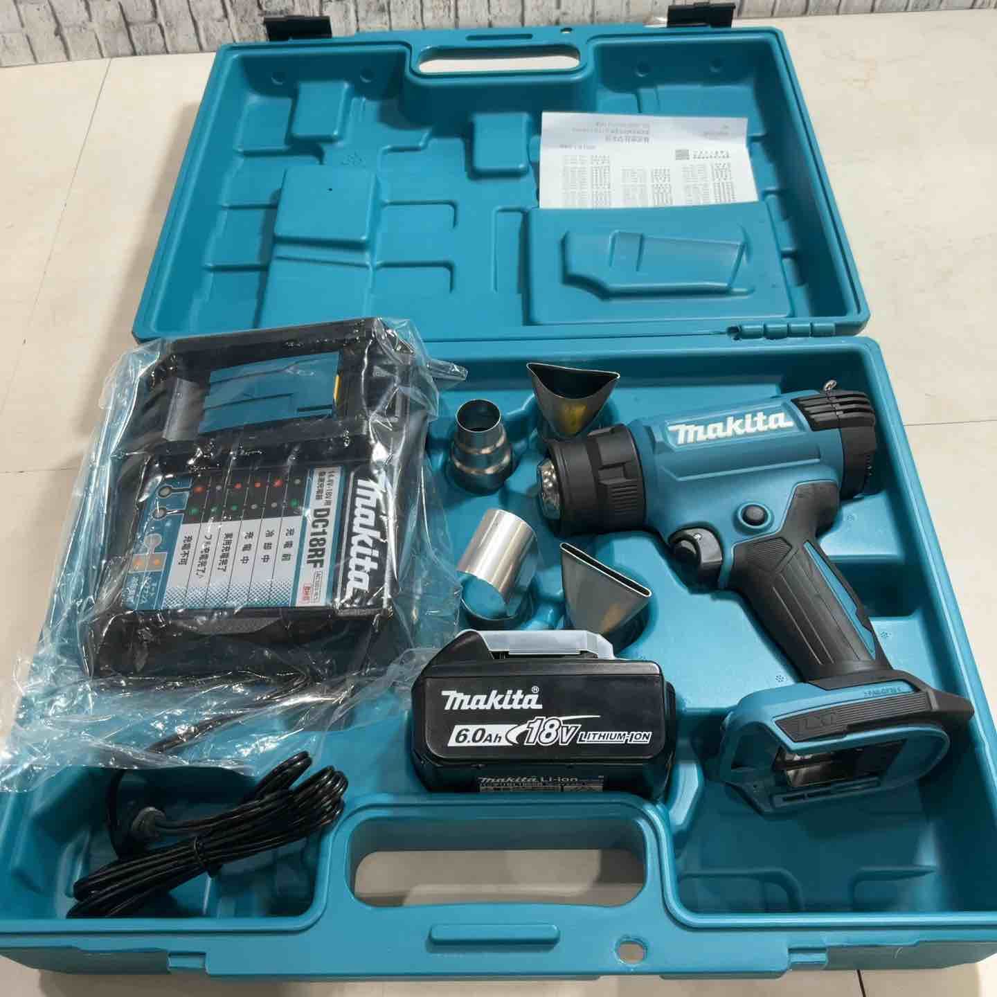 未使用品】マキタ(makita) 充電式ヒートガン HG181DZK バッテリBL1860B 