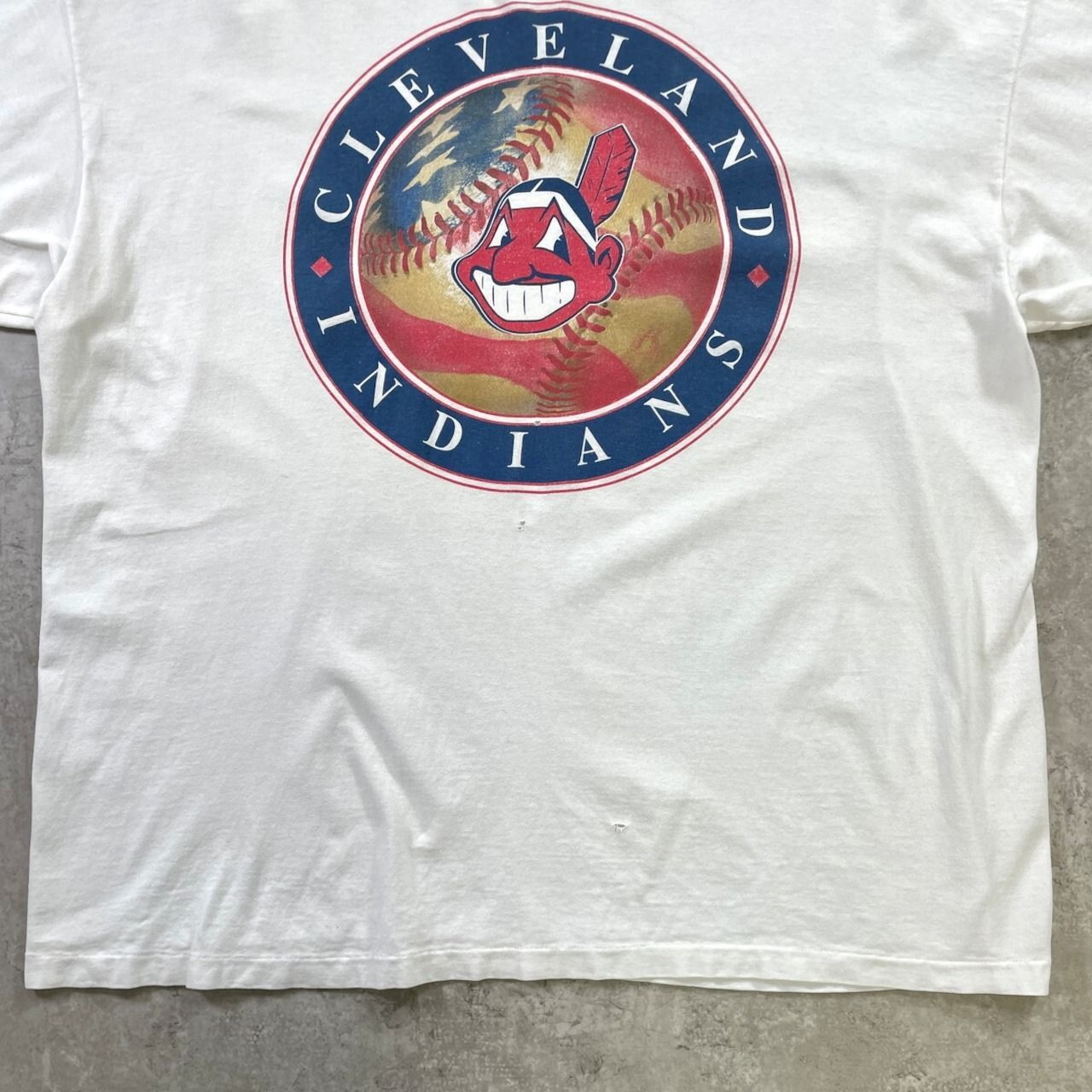 90年代 USA製 MLB メジャーリーグ CLEVELAND INDIANS チームロゴ 