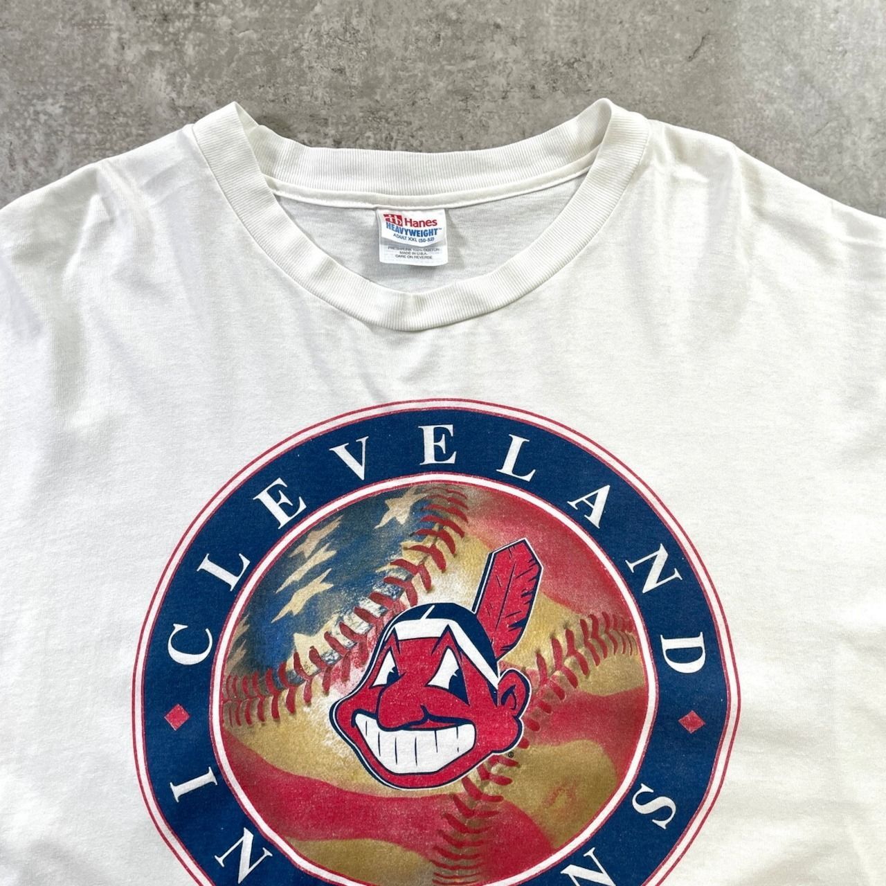 90年代 USA製 MLB メジャーリーグ CLEVELAND INDIANS チームロゴ 