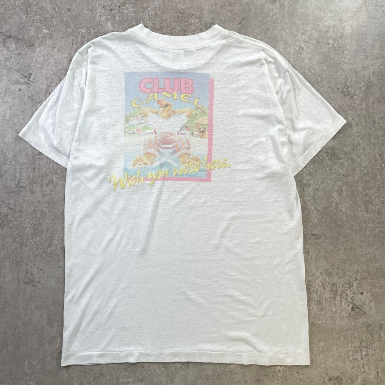 90年代 USA製 CAMEL キャメル タバコ ポケT アドバタイジングプリントT 