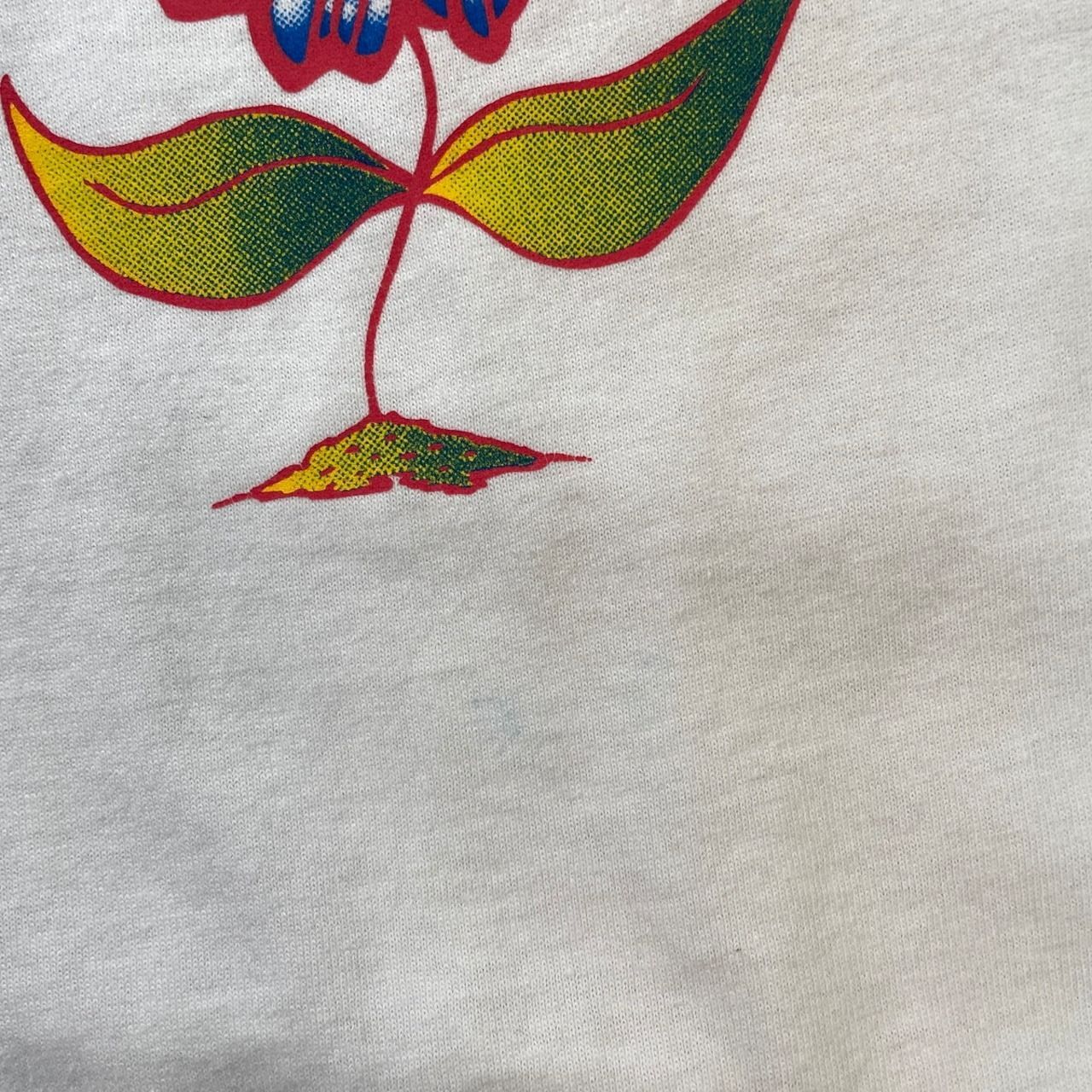 00年代 フラワー 蝶 アートプリントTシャツ メンズ2XL 古着 00s Y2K 