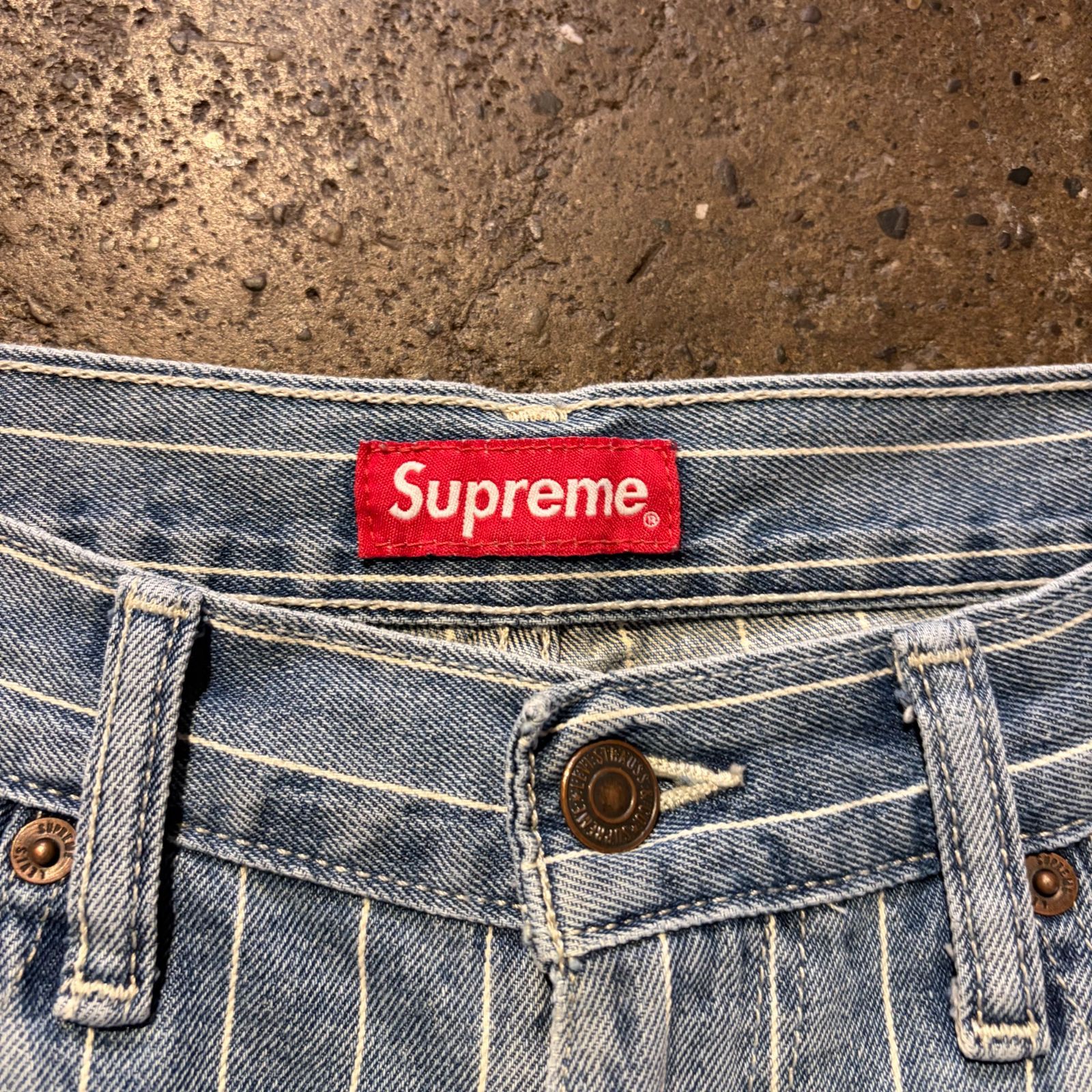 Supreme × LEVI'S シュプリーム × リーバイス 2018ss 18ss Pinstripe