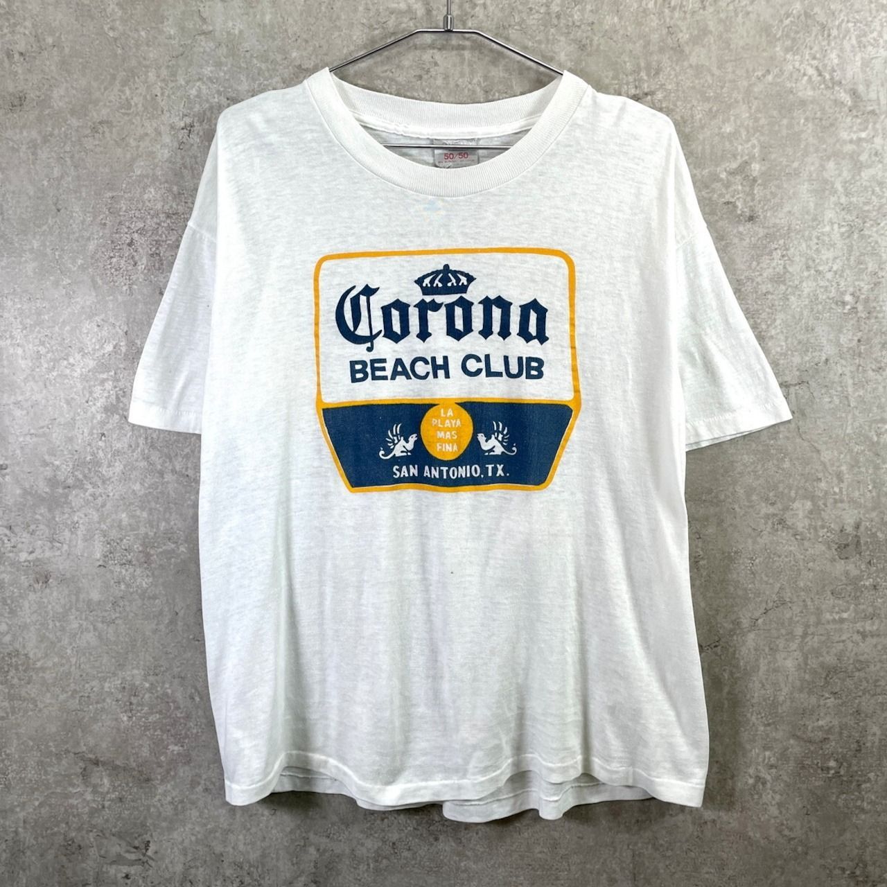 80~90年代 USA製 Corona コロナビール 企業ロゴプリントTシャツ メンズ 