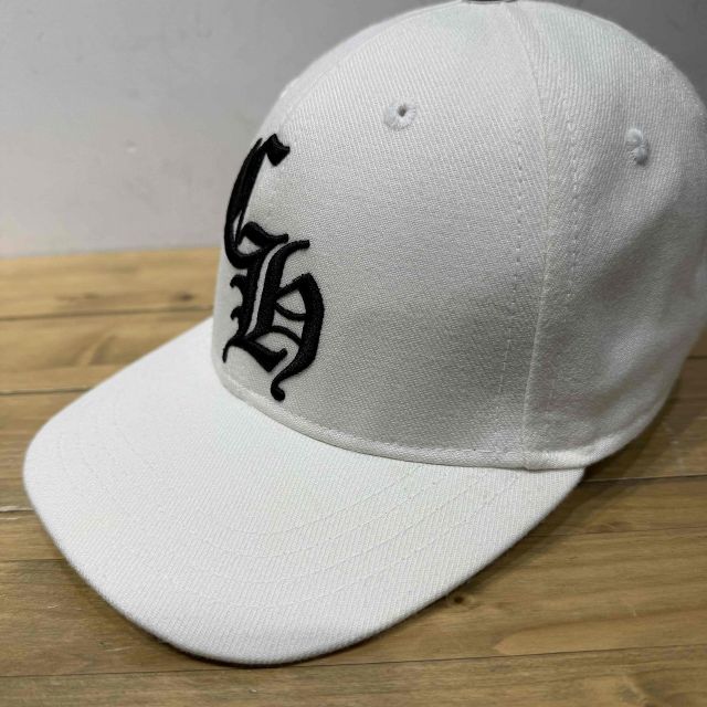 クロムハーツ ベースボールキャップ CH ホワイト ファッション小物