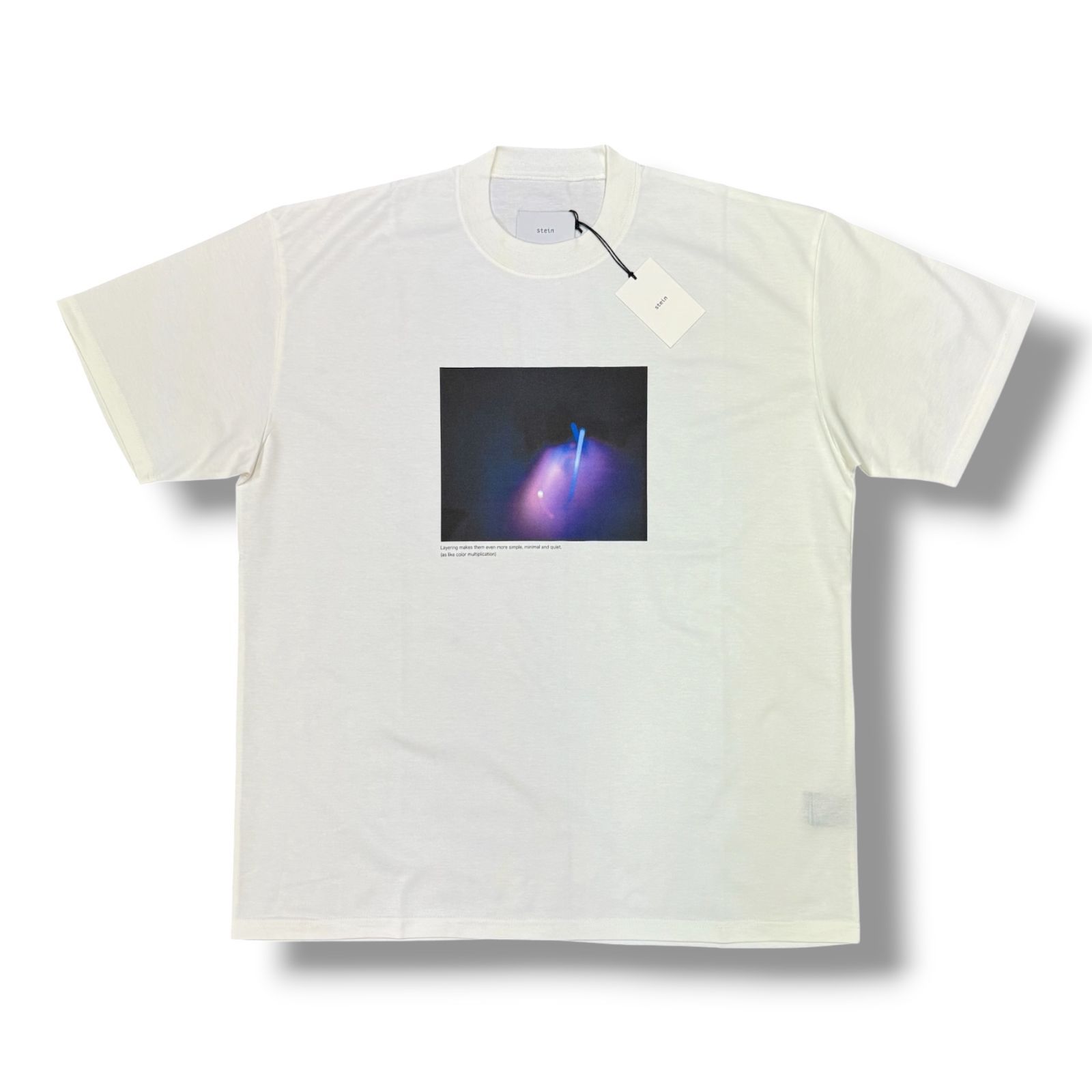 参考上代18,700円 未使用品 stein PRINT TEE プリントTシャツ クルー 