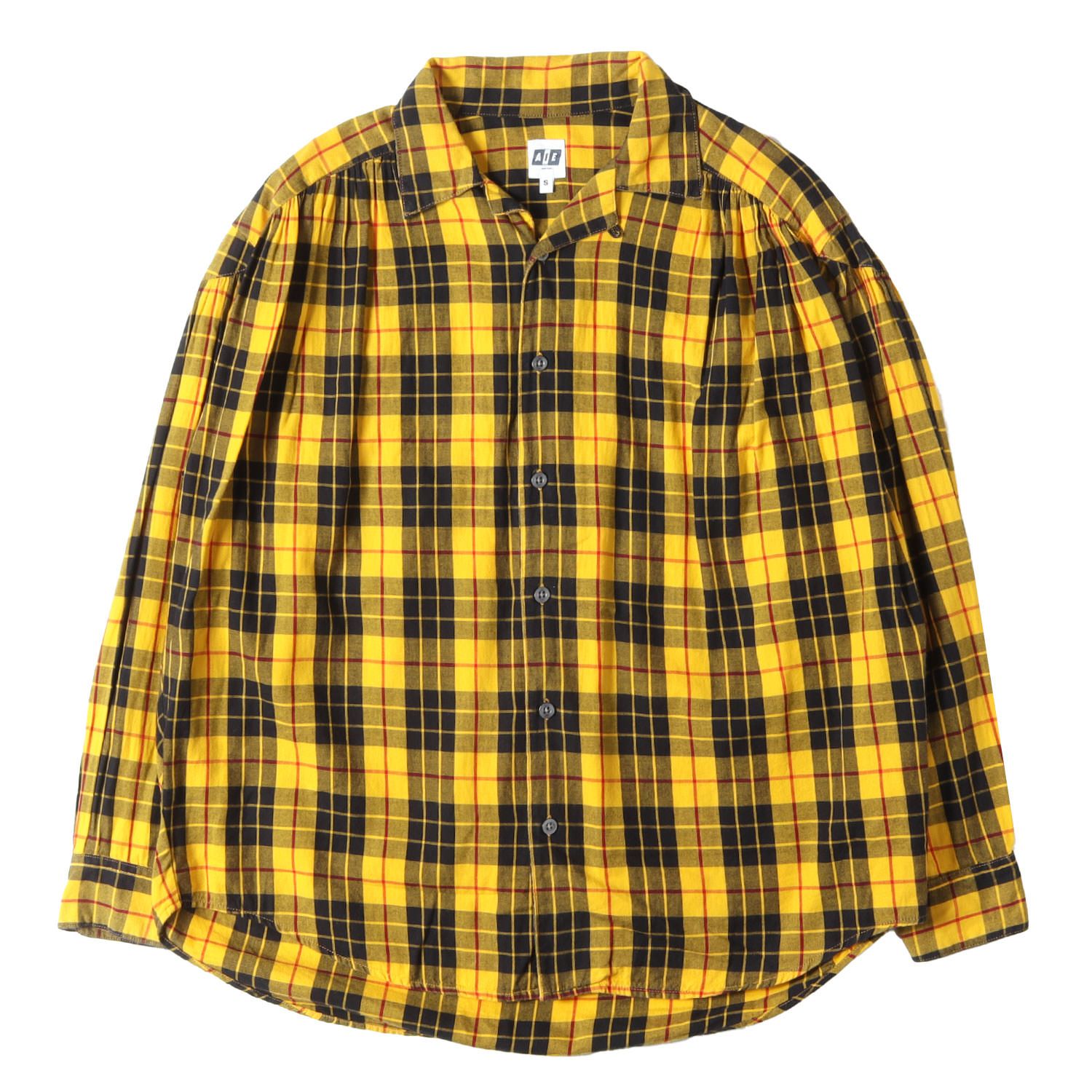 【美品】AiE エーアイイ シャツ マルチカラー サイズ:S | チェック ペインター シャツ (Painter shirt) / MADE IN USA | トップス カジュアルシャツ 長袖【メンズ】【中古】 美品】AiE エーアイイ シャツ マルチカラー サイズ:S | チェック