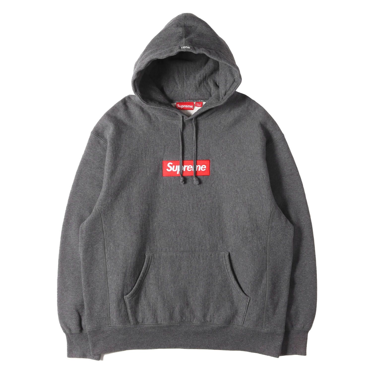 Supreme シュプリーム パーカー チャコール サイズ:L | 21AW BOXロゴ 