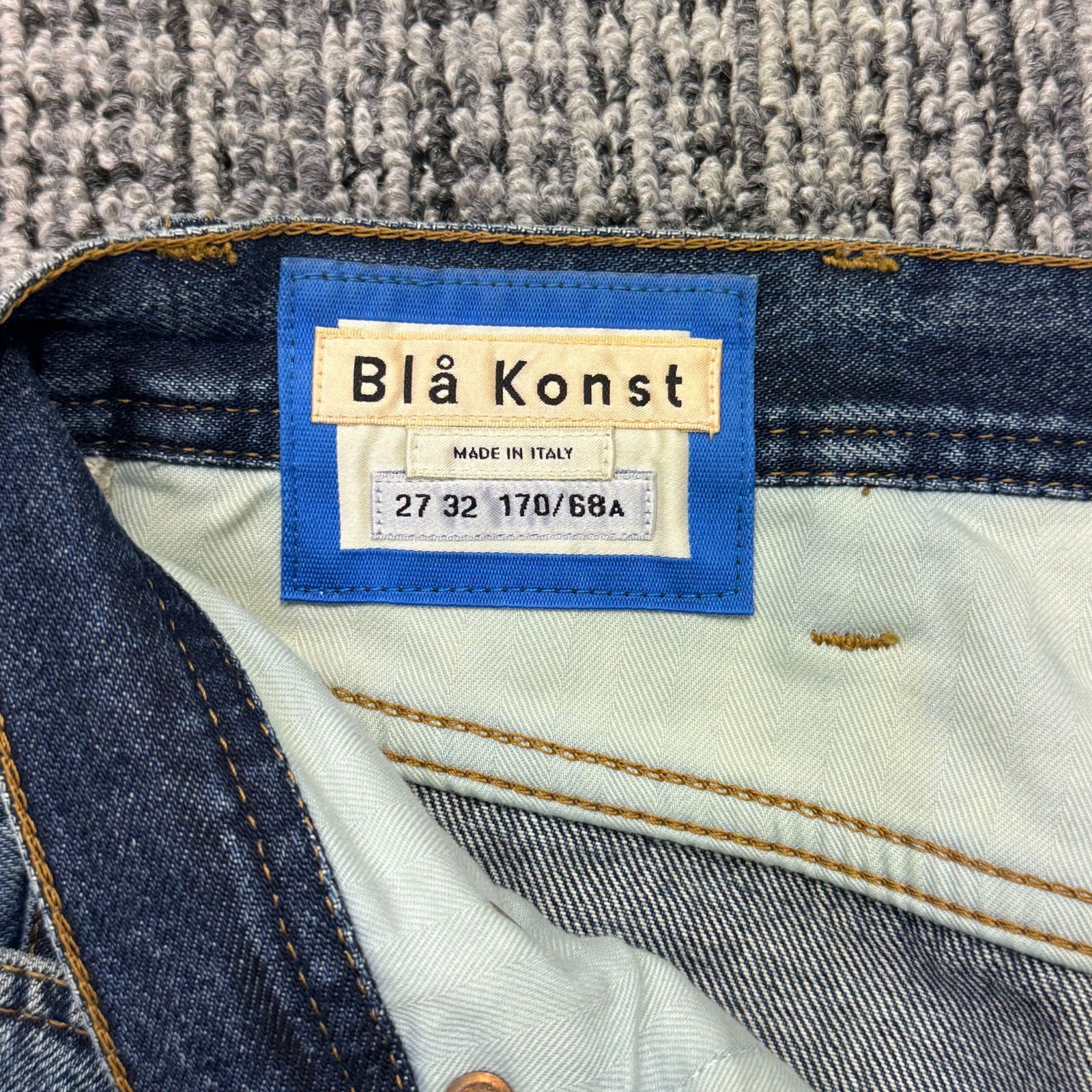 Acne Studios BLA konst LOG MID BLUE denim pants ブロコンストミッド 