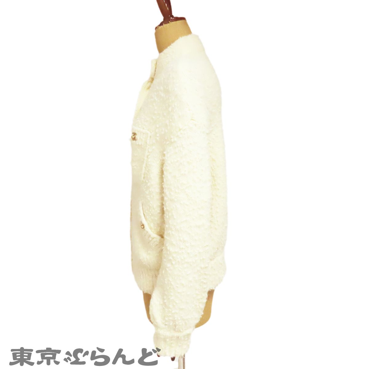 シャネル CHANEL ニットジャケット P71375K10257 エクリュ ゴールド
