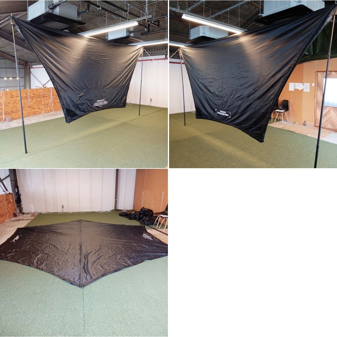 ◇CAMVIL(ケムビル) ZIP-TARP 六角形 防水タープ 【オプション品付き