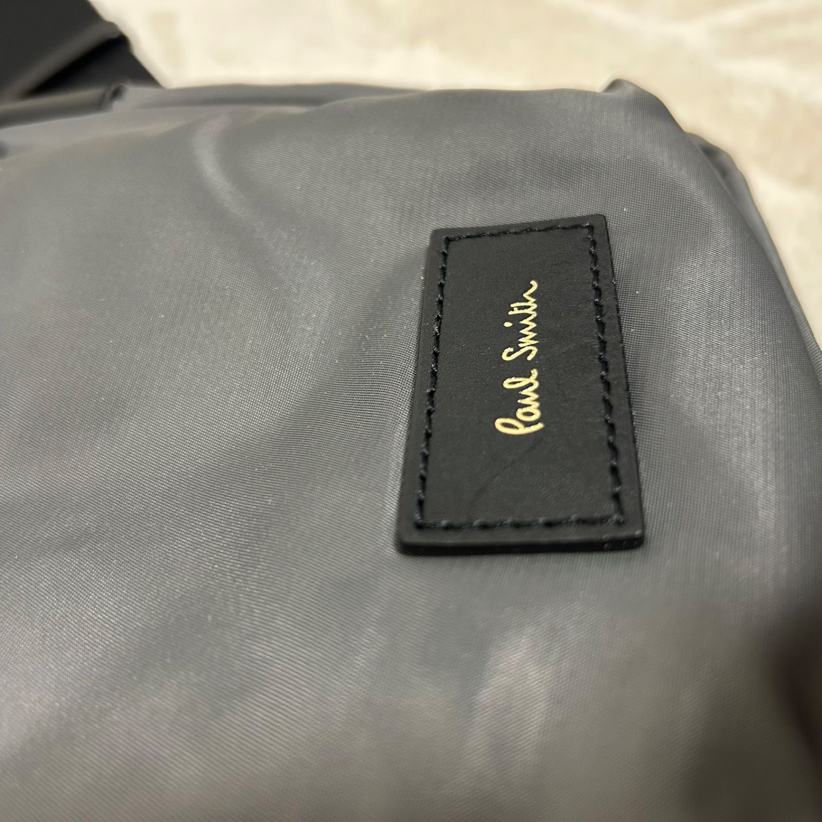 ポールスミス マルチストライプ ナイロン ボディバッグ グレー Paul 