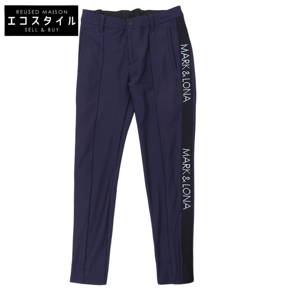 MARK & LONA 幾何学模様パンツ Lサイズ ネイビー系 【公式通販】