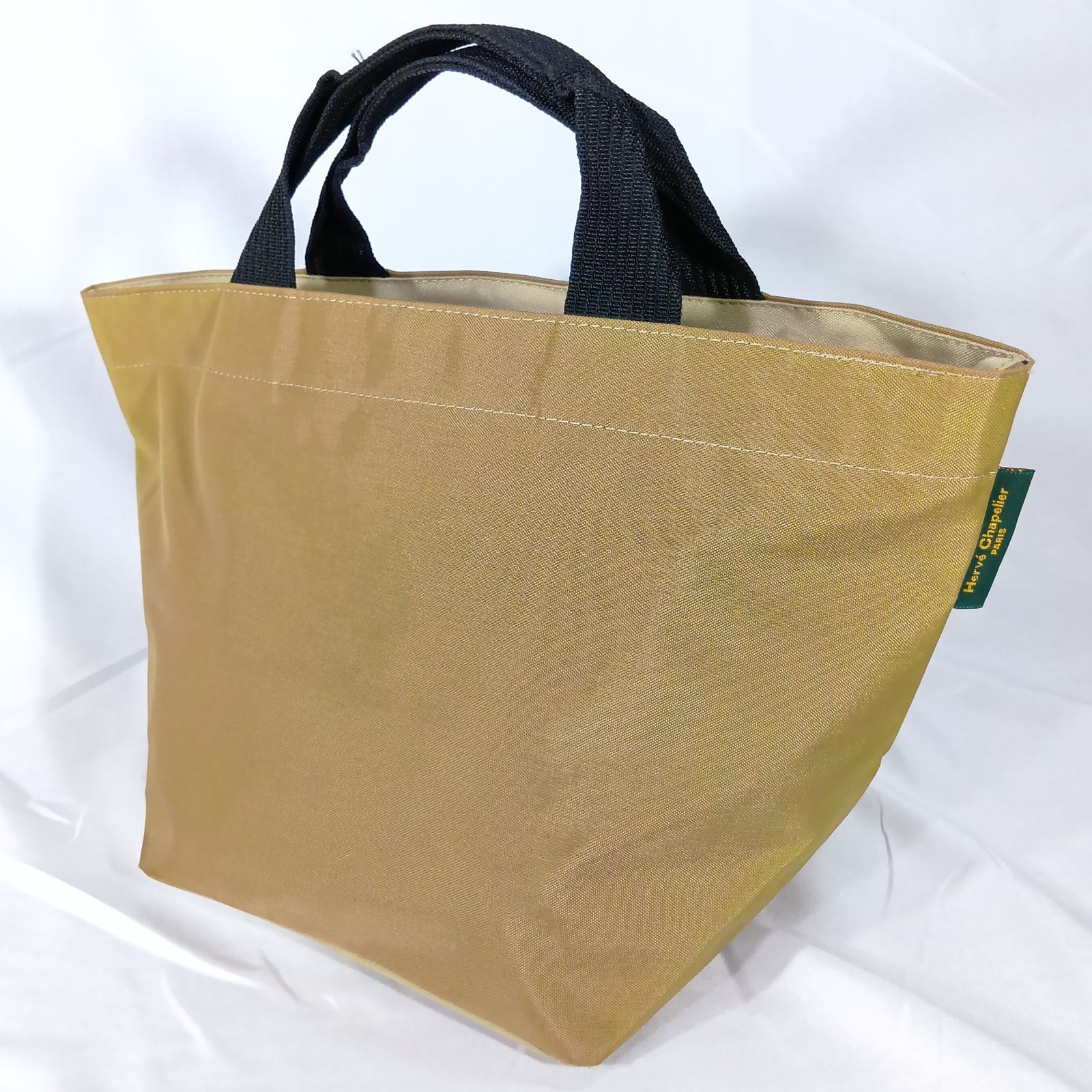 希少/ベタつきなし】エルベシャプリエ 舟型トートバッグ ベージュ 逸品 
