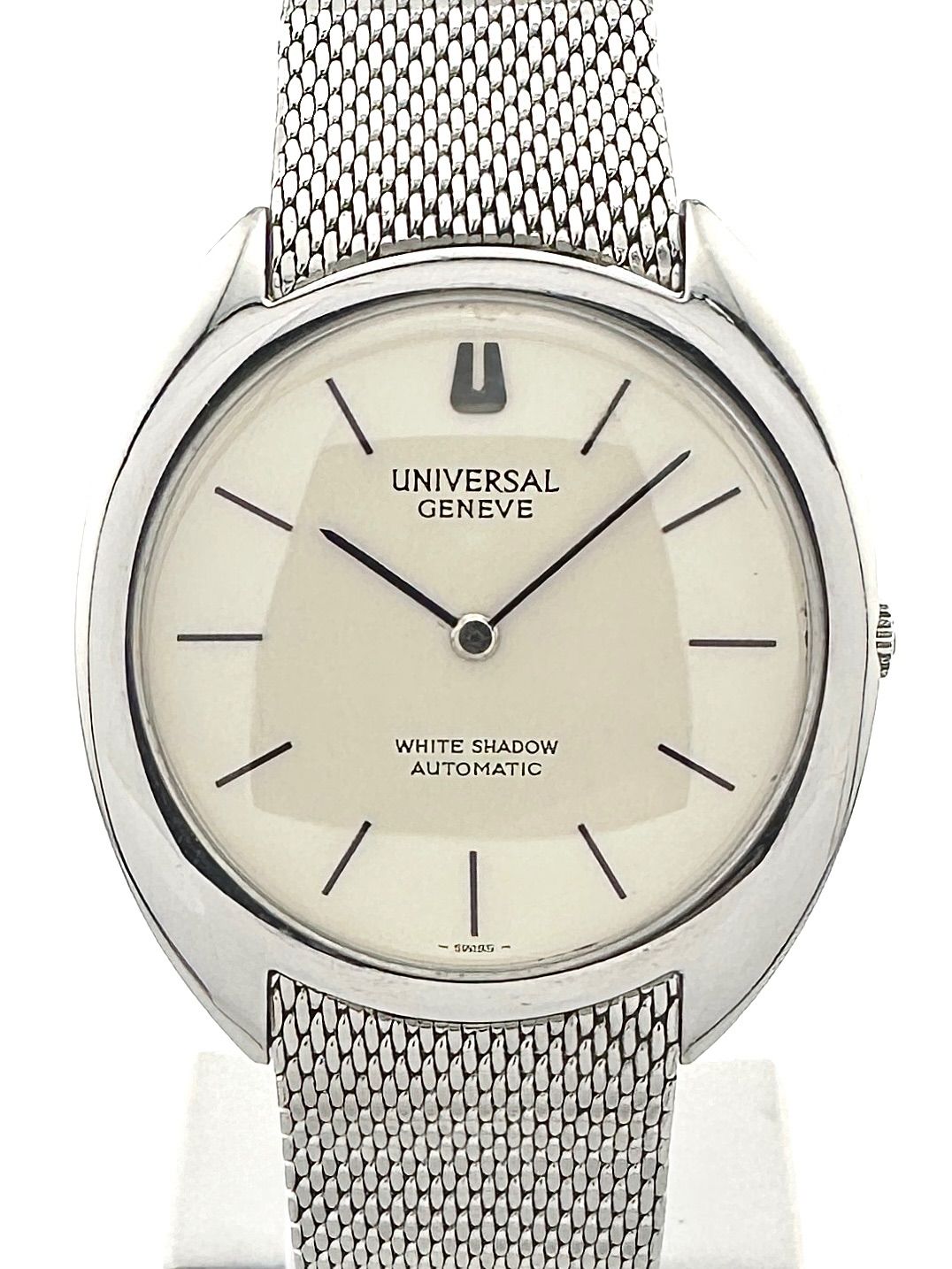 UNIVERSAL GENEVE 866101 ホワイトシャドウ ブレスレット OH済み 自動