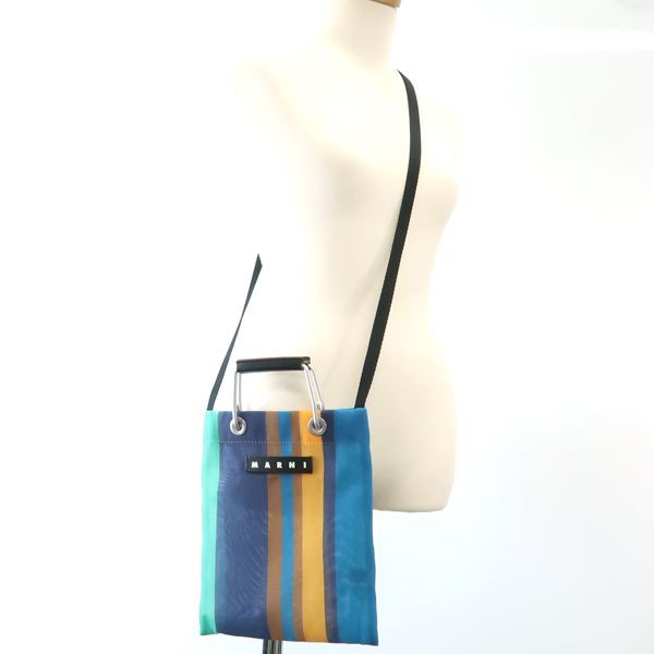 MARNI MARKET ストライプ ミニショルダーバッグ STRIPE MINI SHOULDER 