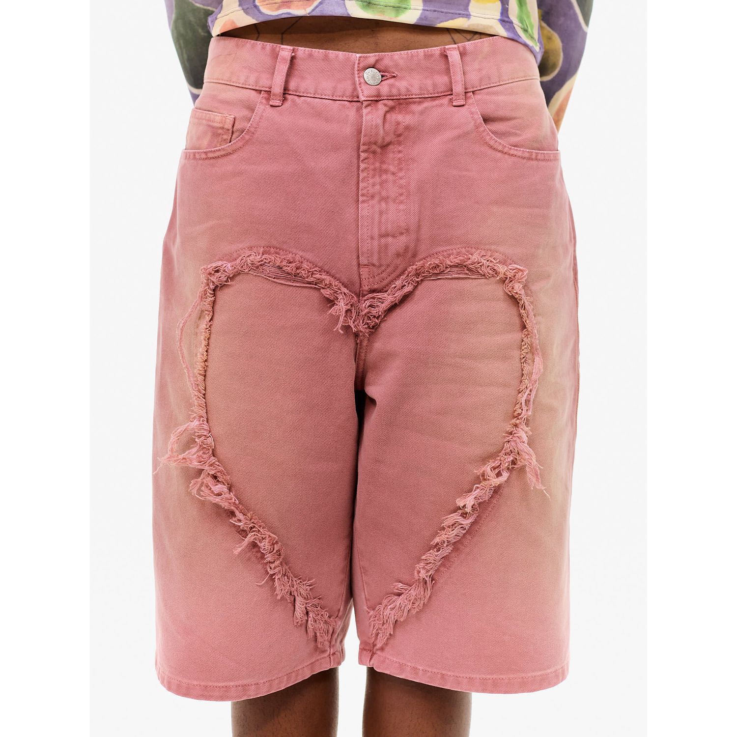 CARNE BOLLENTE | LOVE SHORTS (OFF PINK) デニムショーツ デニム 