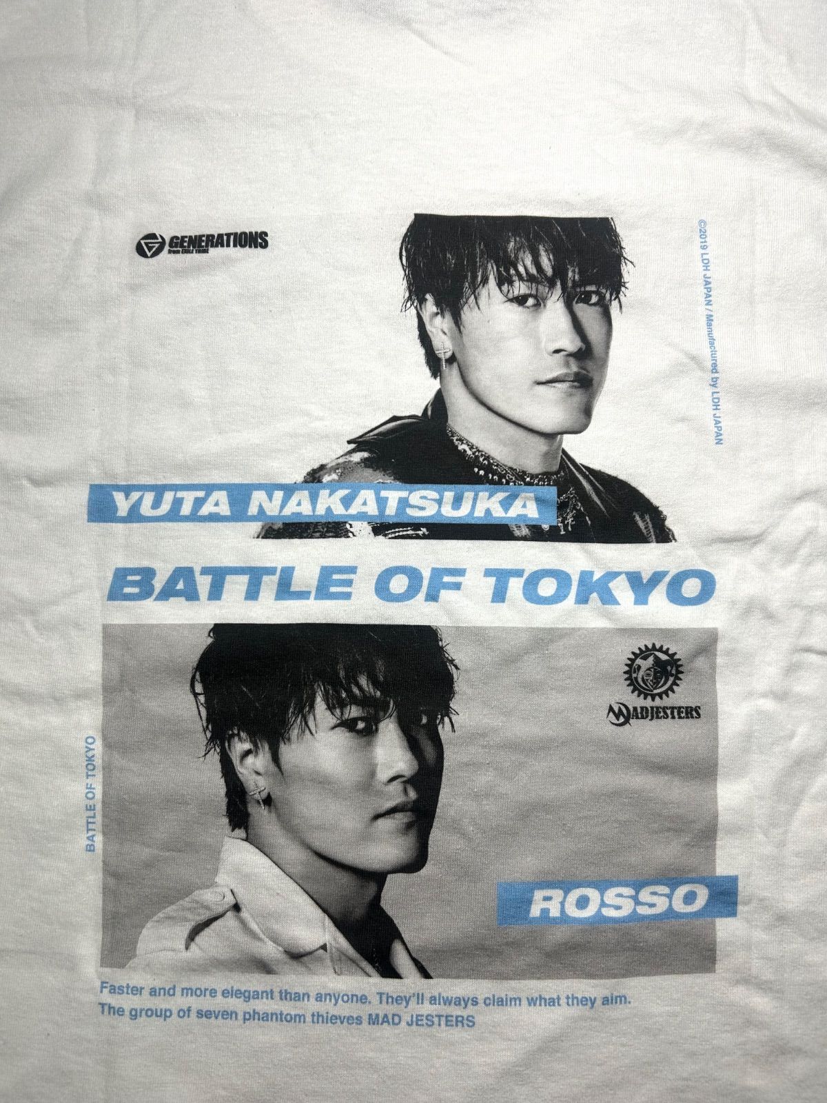 GENERATIONS 中務裕太 BATTLE OF TOKYO Tシャツ BOT ジェネ LDH 公式