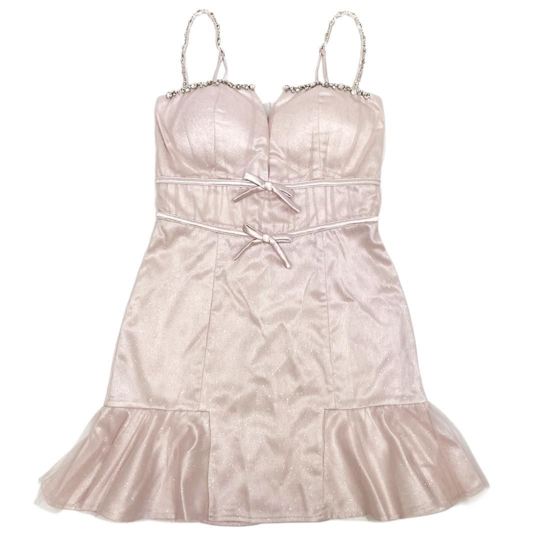 ROBE de FLEURS / ローブドフルール】ラメチュールサテンバスト 