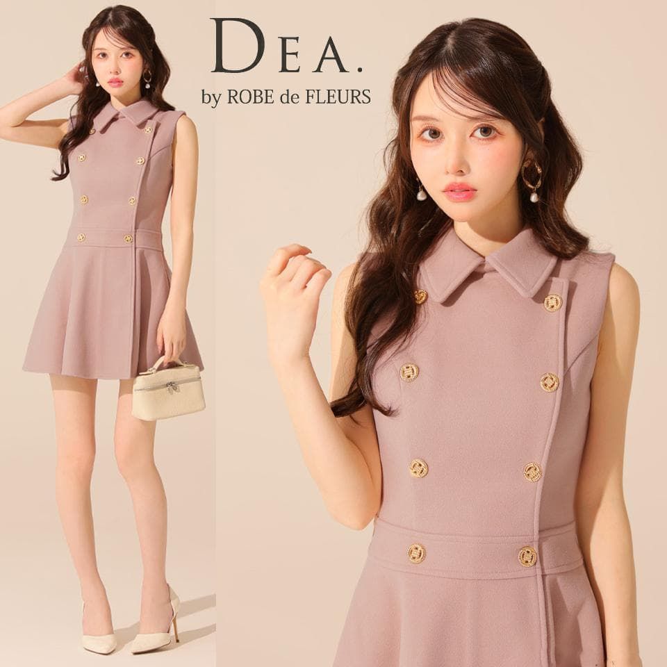 DEA. by ROBE de FLEURS / ディアバイローブドフルール】襟付き