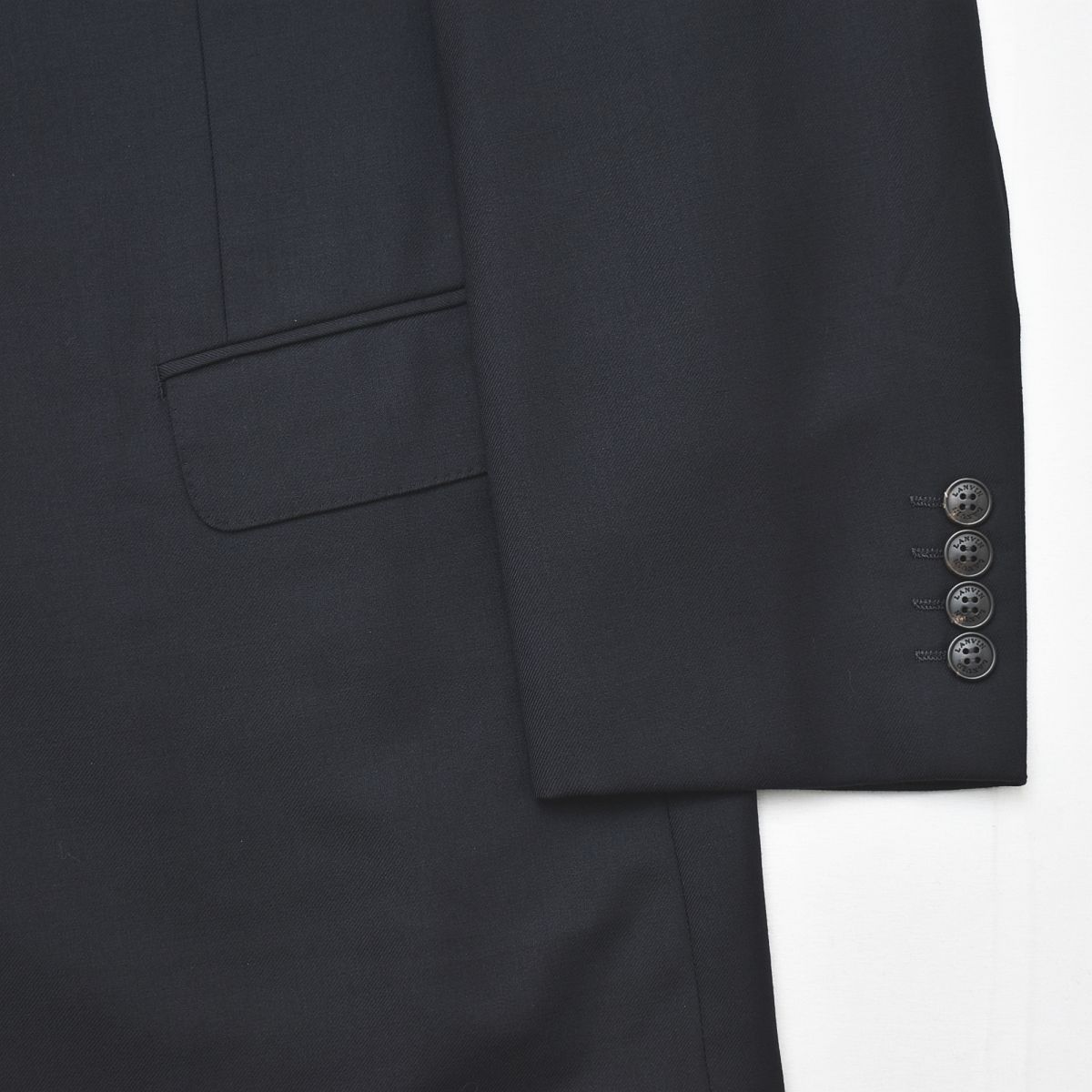 ランバン コレクション LANVIN COLLECTION ネイビーソリッド シングル 