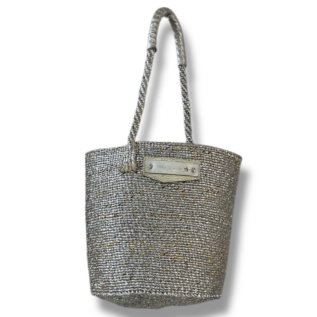 meong blue シルバーサイザル カゴバッグ coco*様専用meong blue meong