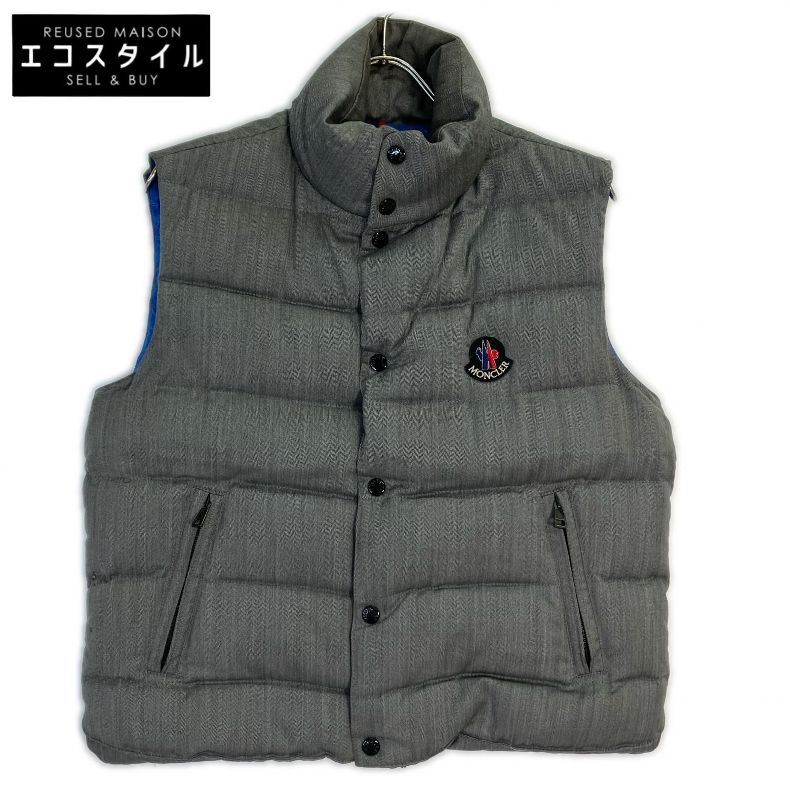 MONCLER モンクレール 国内正規 43308 ｸﾞﾚｰ ﾍﾘﾝﾎﾞｰﾝ CHABRE ﾀﾞｳﾝﾍﾞｽﾄ 1 
