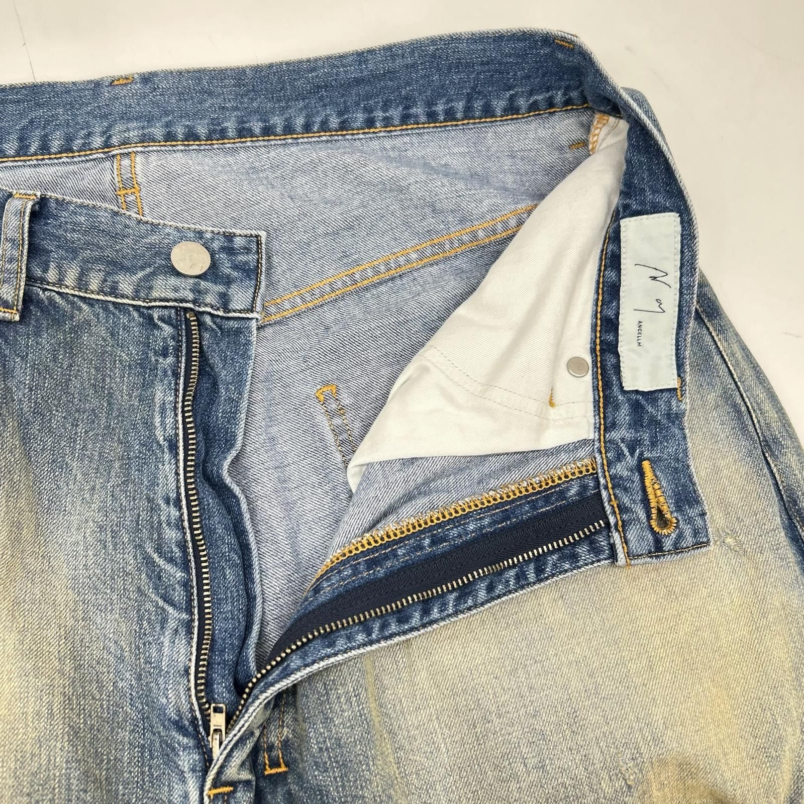 ANCELLM アンセルム 25AW ANC-PT101 ｲﾝﾃﾞｨｺﾞ #05 AGING01 ﾜｲﾄﾞｼﾙｴｯﾄ 