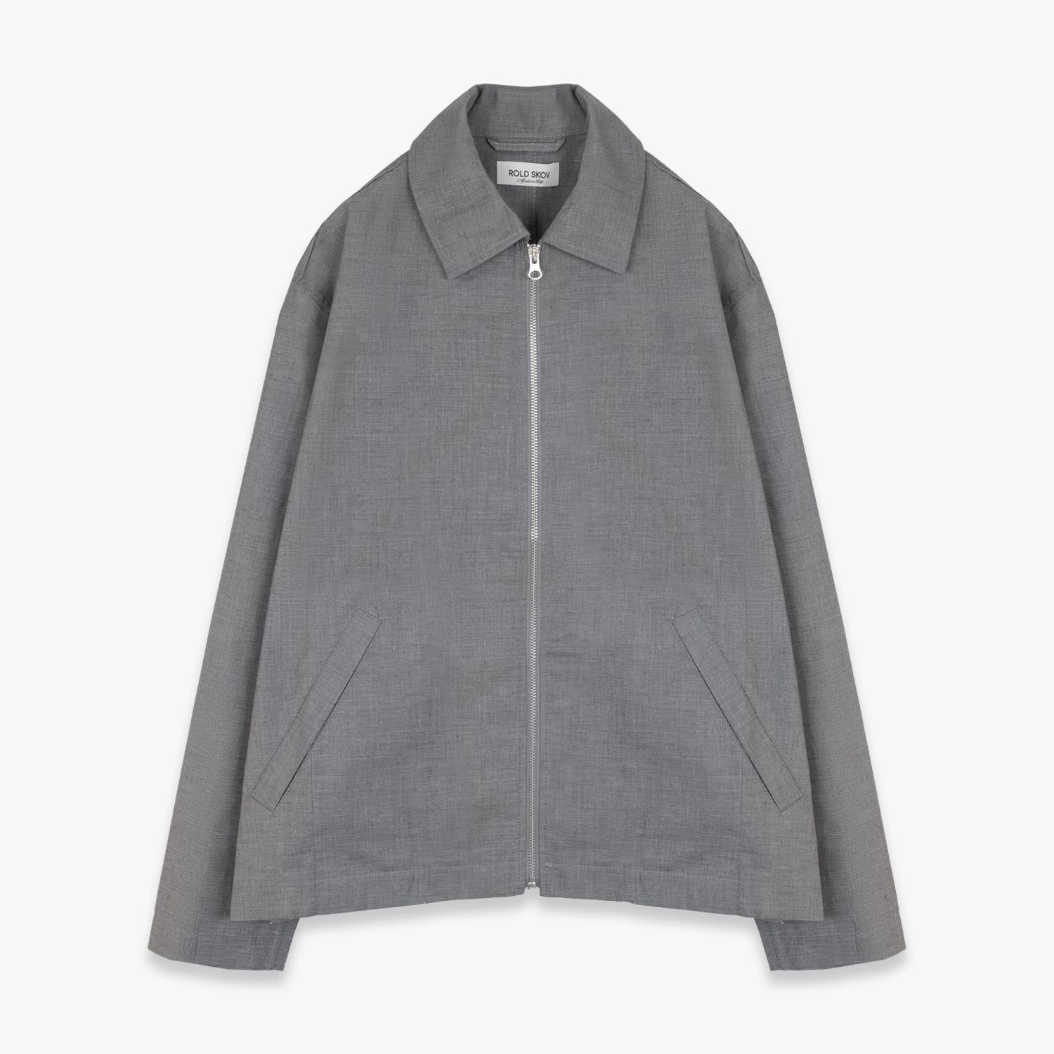 ROLD SKOV | ZIP UP OVER SHIRT (GREY) ドリズラージャケット 
