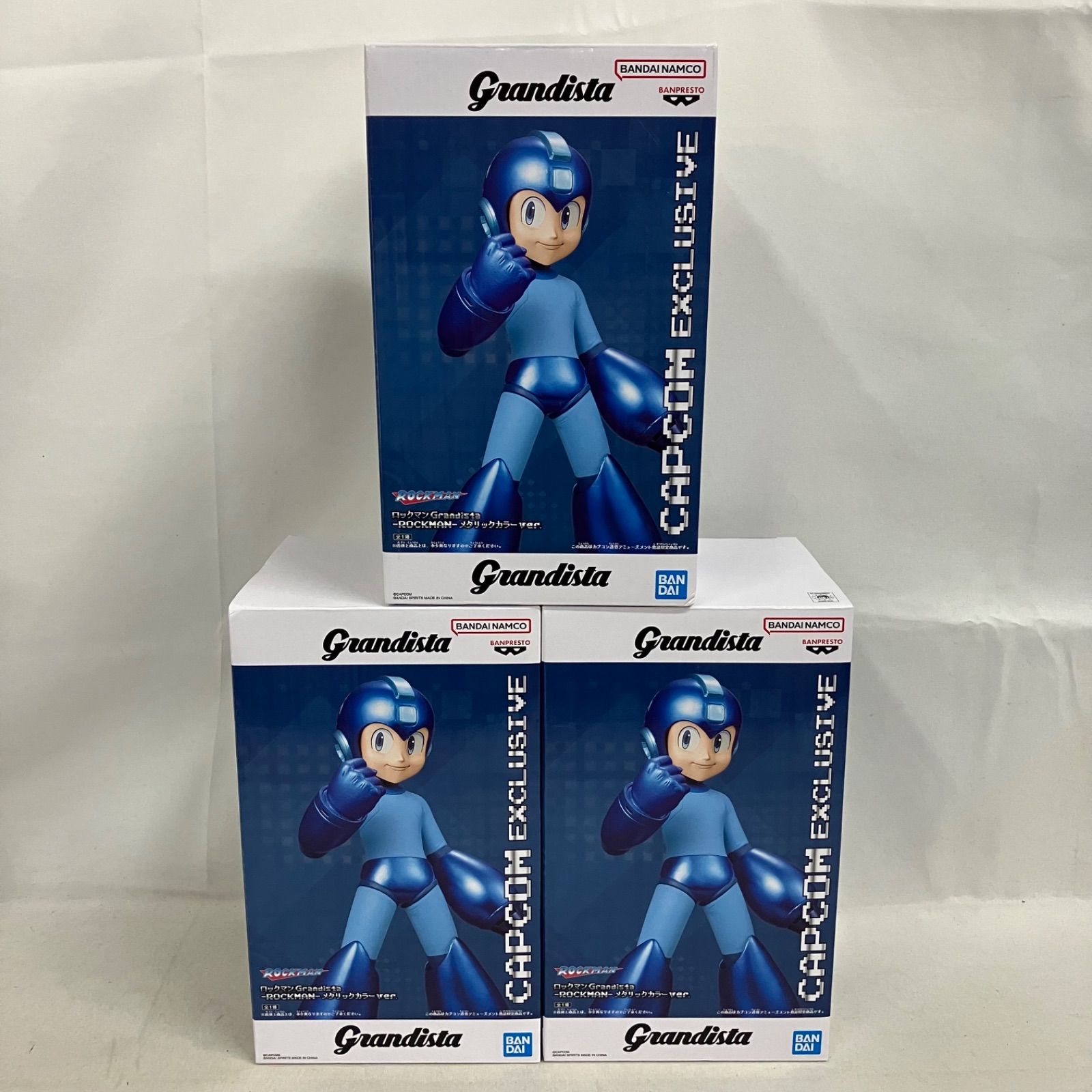 未開封 ロックマン Grandista ROCKMAN メタリックカラー フィギュア 3 