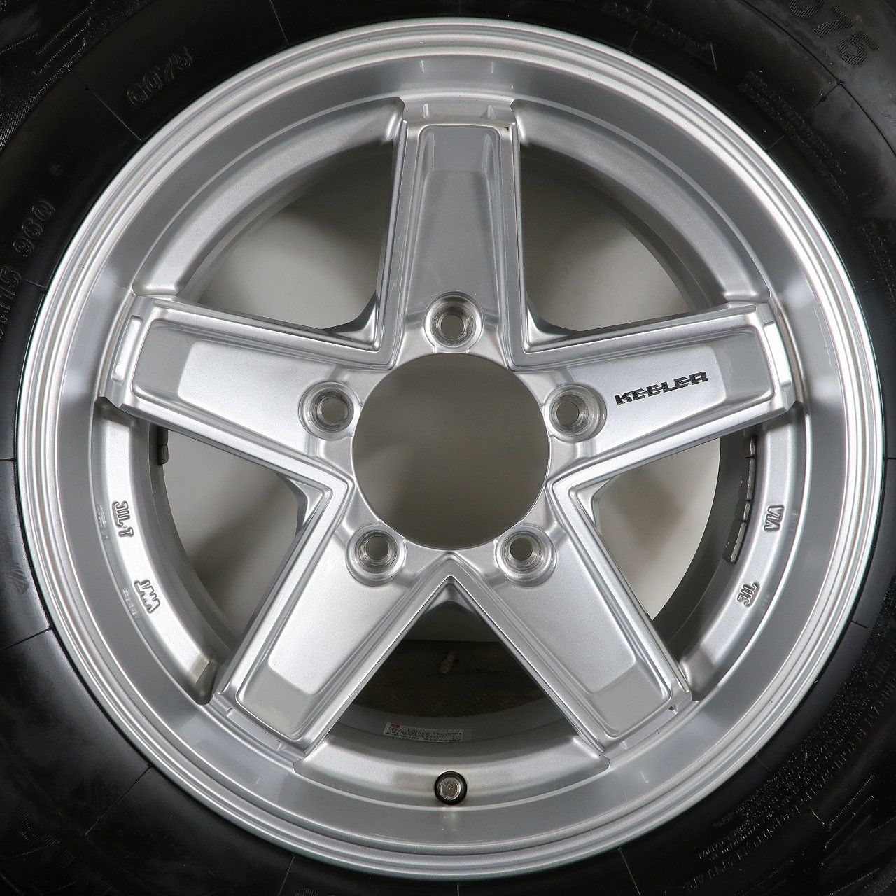 ジムニーシエラ JB74W 等に 4本 キーラー 15インチ 6J ±0 5H PCD139.7 