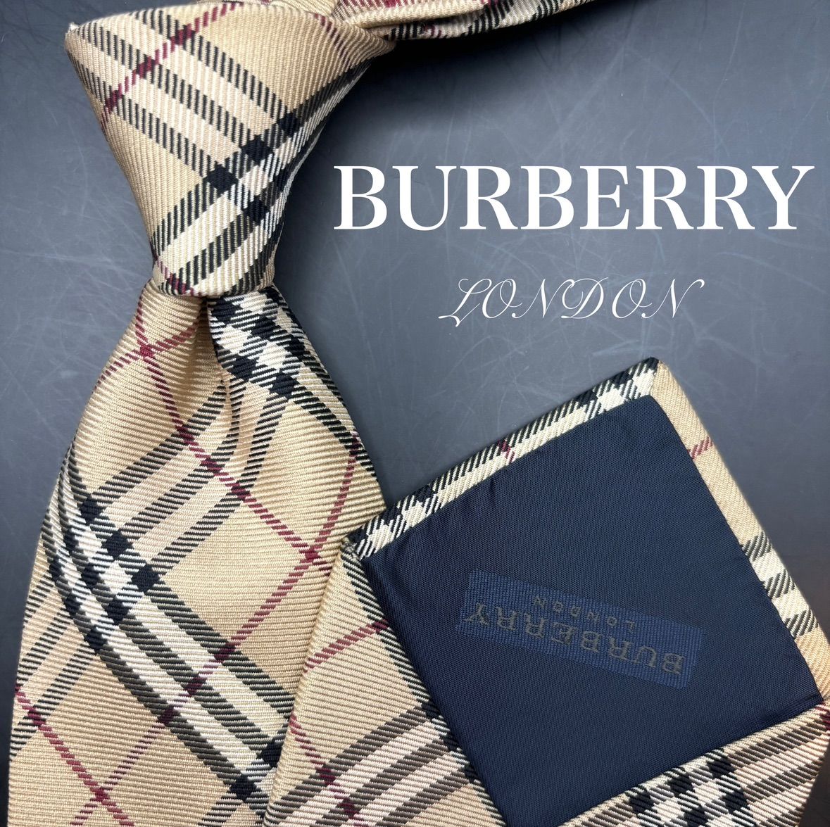 ✨未使用✨希少✨Burberry 現行 TBロゴ 最新ノバチェック ネクタイ