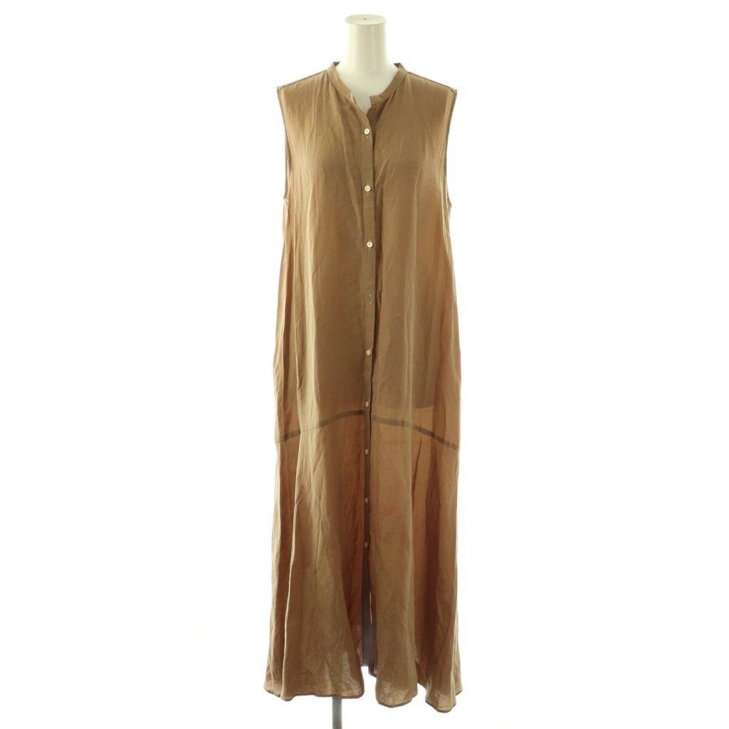 カオス CHAOS リネンブレンドワンピース ロング ノースリーブ F カオス CHAOS リネンブレンドワンピース ロング ノースリーブ F