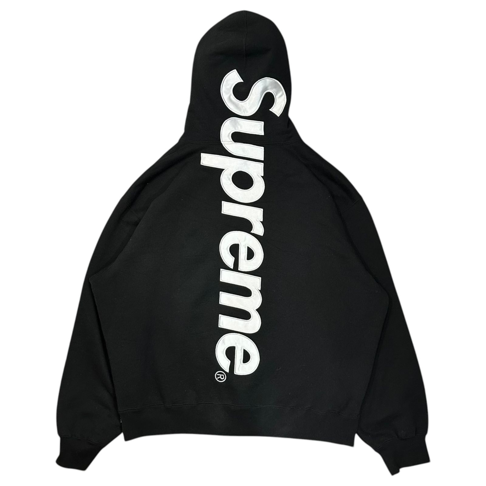 SUPREME(シュプリーム) 25FW Satin Applique Hooded Sweatshirt サテン