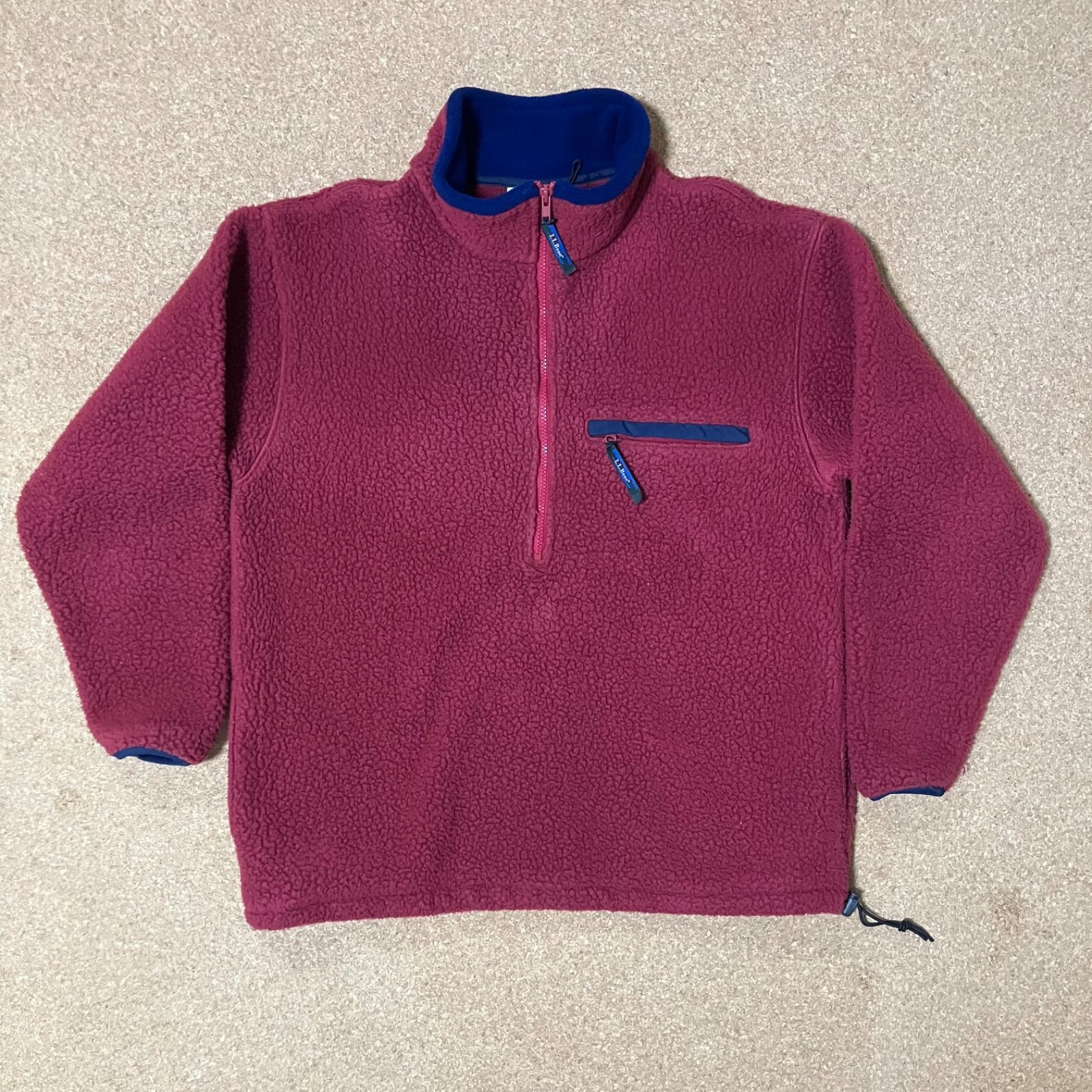 L.L.Bean ハーフジップボアフリース プルオーバー Lサイズ 杉咲花 冬の 