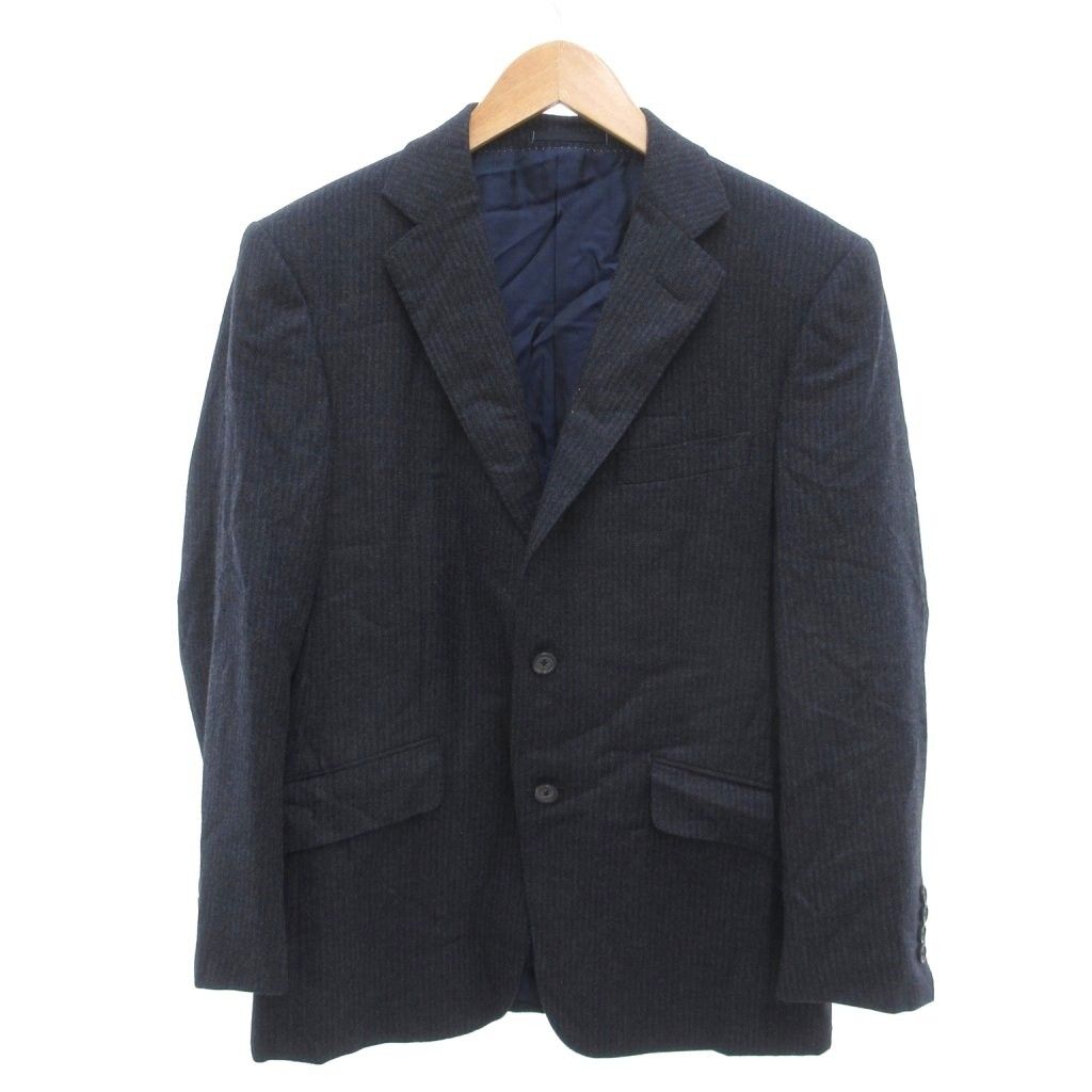 ダンヒル dunhill テーラードジャケット カシミヤ混 ストライプ柄 