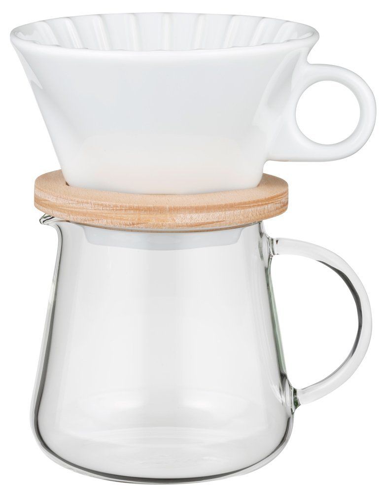 iwaki(イワキ) 耐熱ガラス コーヒーポット& ドリッパー セット SNOWTOP 