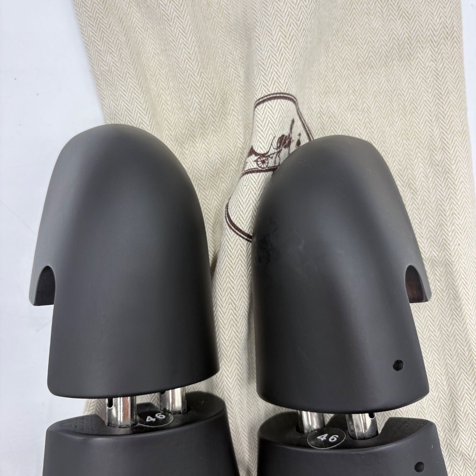HERMES ブラック シューキーパー Lサイズ ほぼ未使用◎HERMES エルメス シューキーパー Size46 シューツリー