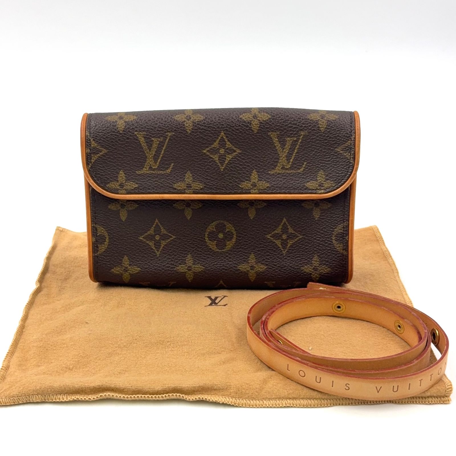 LOUIS VUITTON ポシェット ツインPM モノグラム XS レザー×PVC 