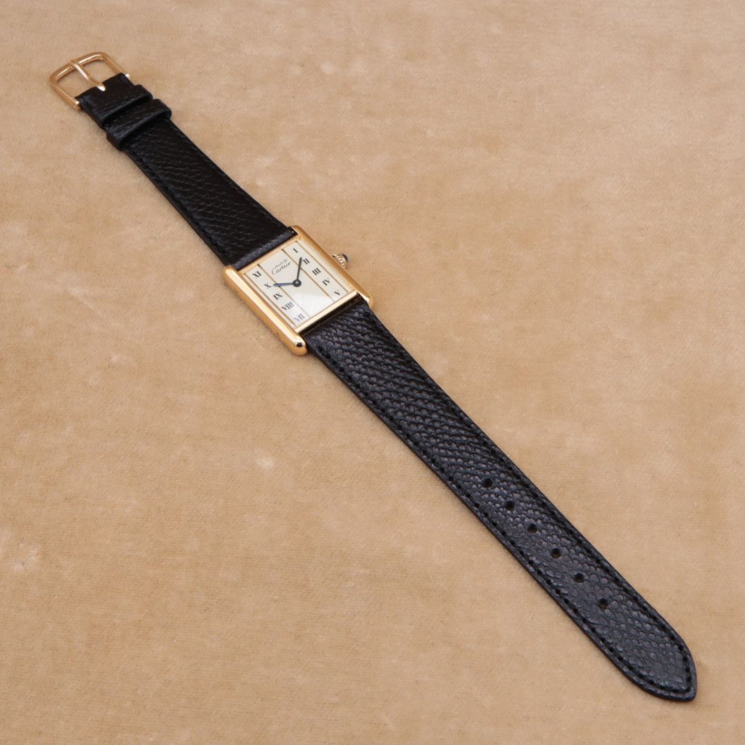 カルティエ マストタンクLM 590005 Cartier ヴェルメイユ クォーツ 縦 