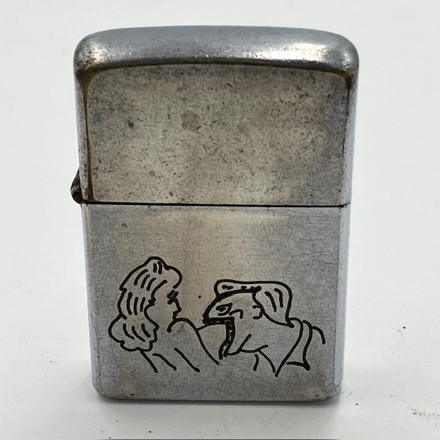 ZIPPO ベトナムジッポー ウーマン　ドッグ ZIPPO ベトナム 1964年 舐める犬とバイツマン ビンテージ ジッポー