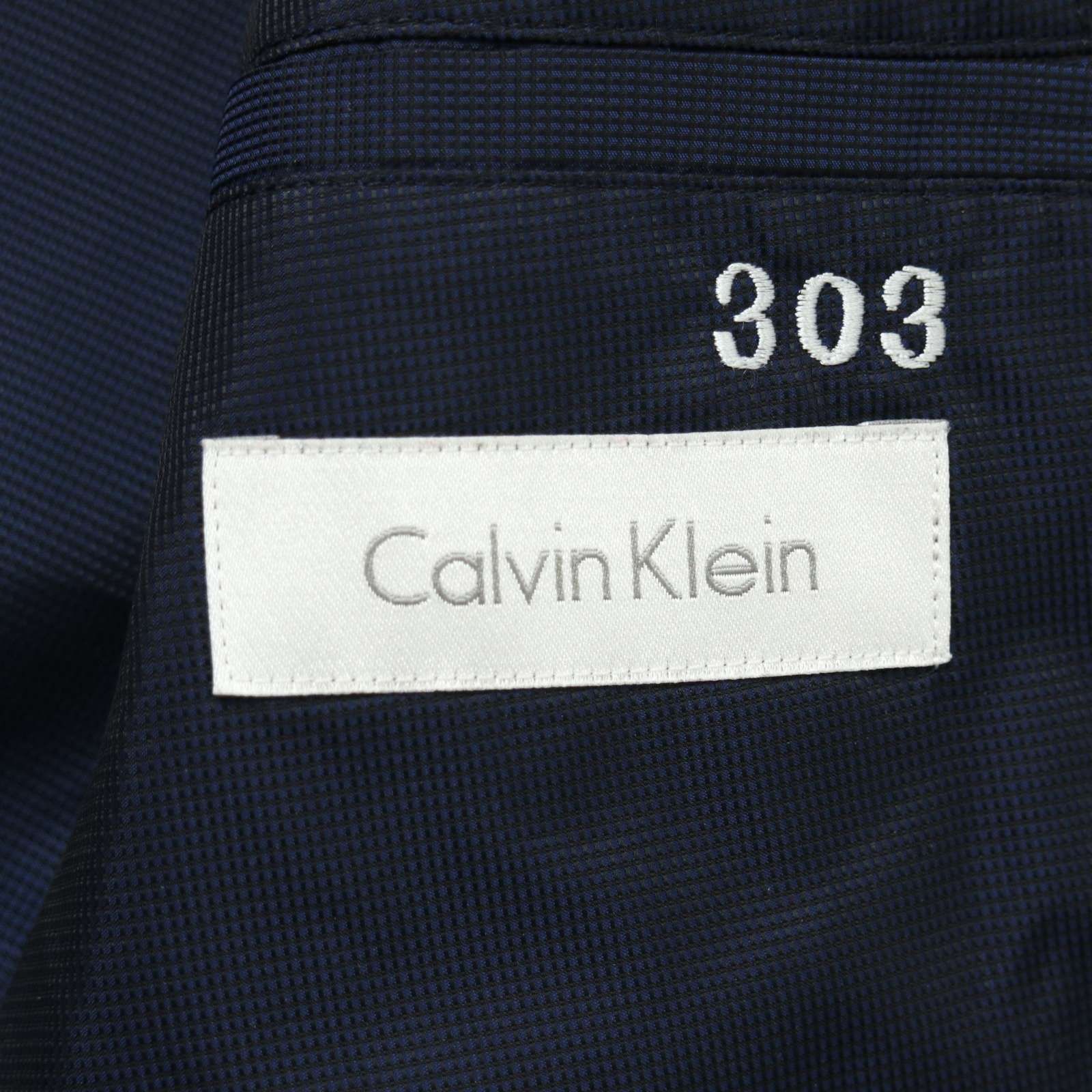 【希少サイズ　近年】　カルバンクライン　テーラードジャケット　アンコン　春夏　L Calvin Klein カルバンクライン 春夏☆ アンコン テーラード