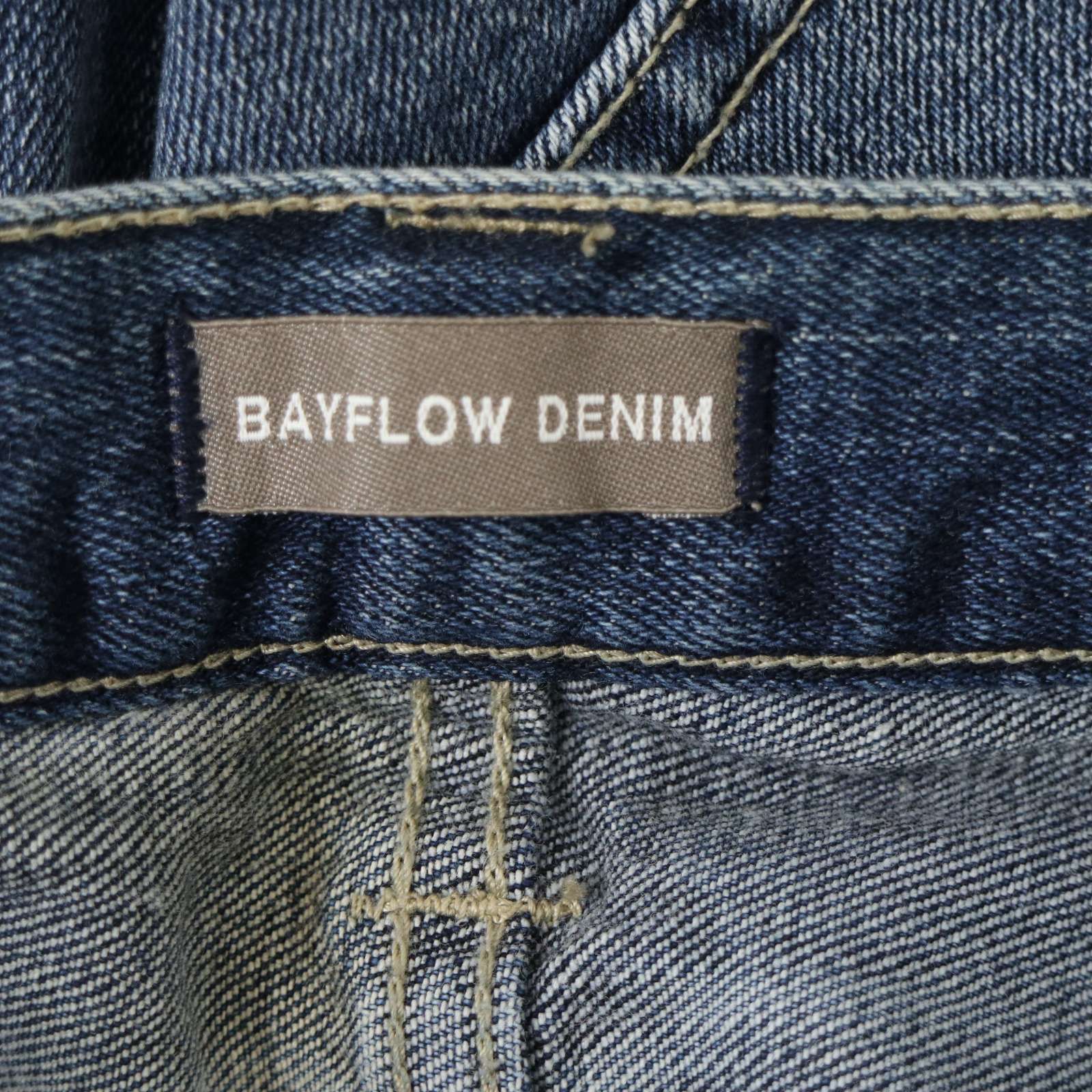 BAYFLOW DENIM ベイフロー ダメージ リペア加工 ストレッチ パッチ 