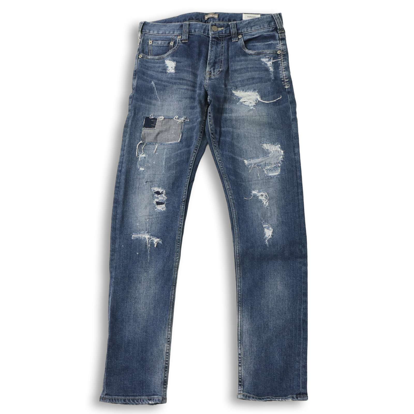 BAYFLOW DENIM ベイフロー ダメージ リペア加工 ストレッチ パッチ 