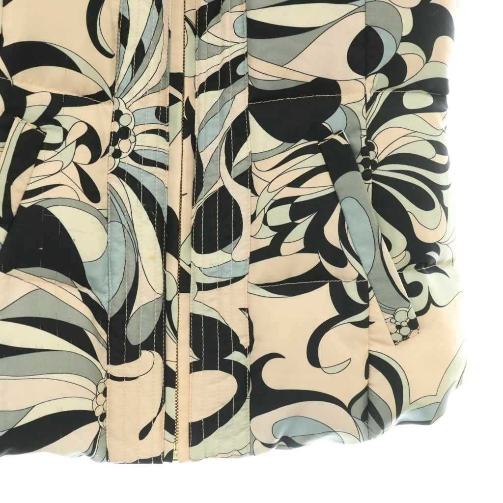 エミリオプッチ EMILIO PUCCI ダウンベスト 38 マルチカラー ピンク