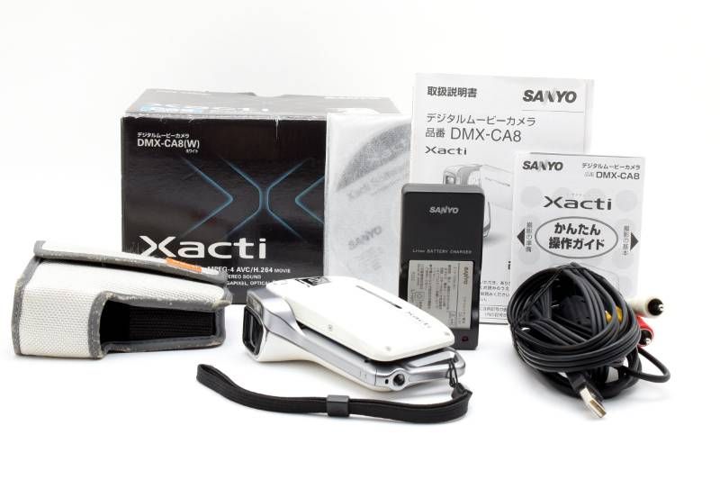 実用光学美品 箱あり】SANYO サンヨー 三洋 Xacti ザクティ DMX-CA8 白
