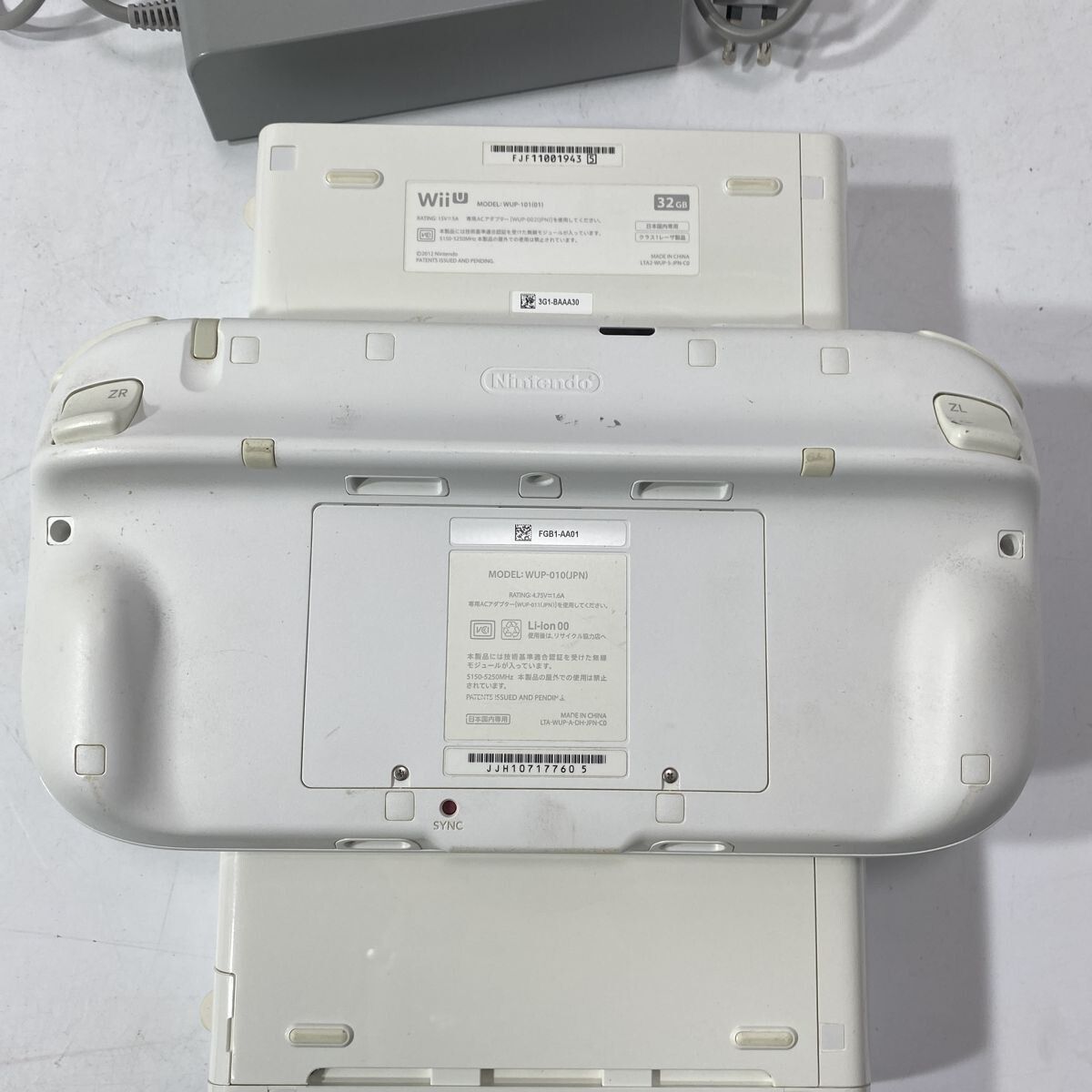 2/8最終処分】動作確認/初期化済み Nintendo WiiU 本体 32GB WUP-010 